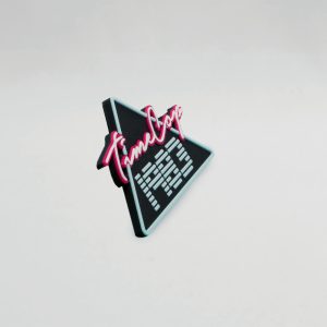 Fridge magnet triangle black 3D