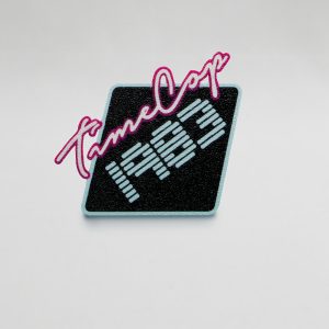 Button diamond black flat