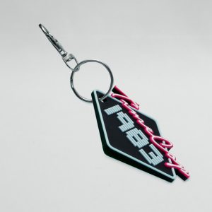Keychain diamond black 3D