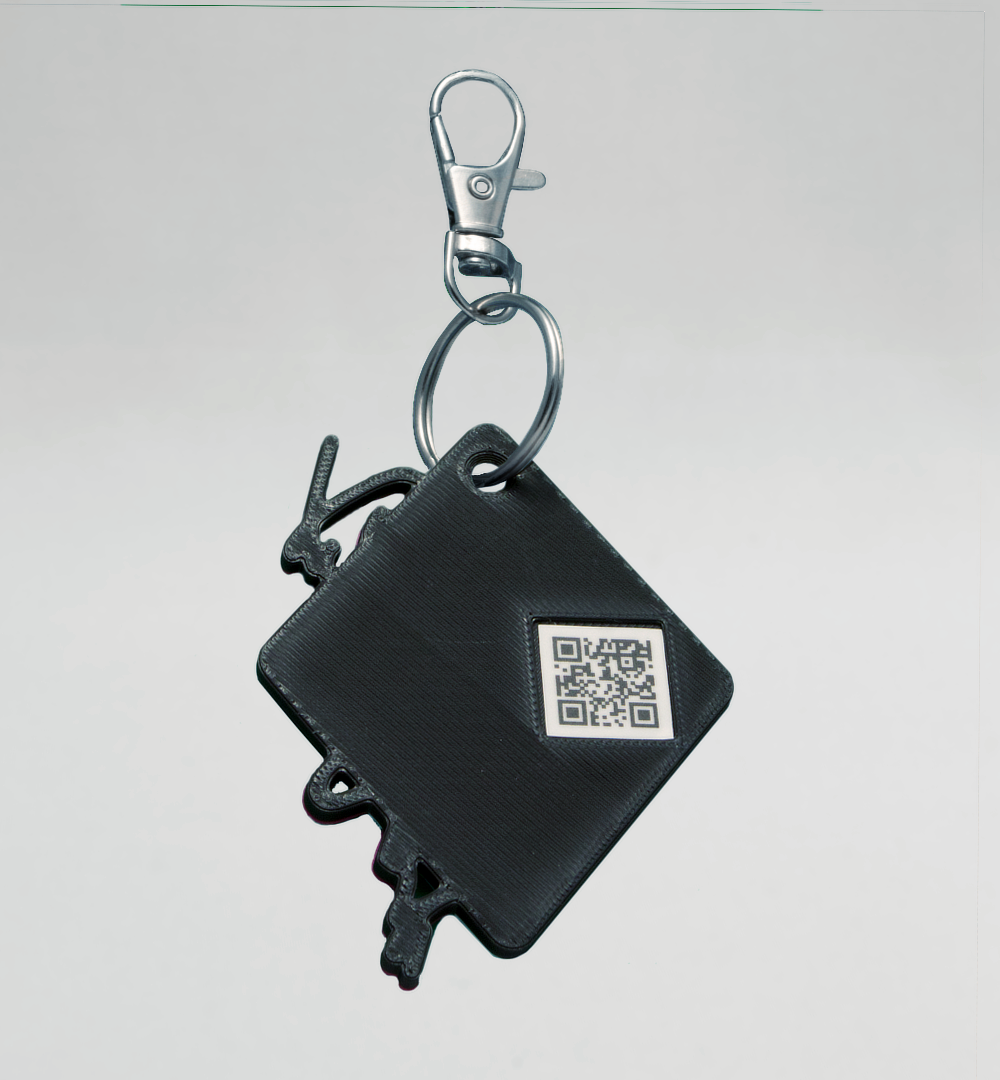 Keychain diamond black flat - Image 3