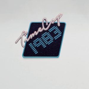 Fridge magnet diamond blue galaxy glow 3D