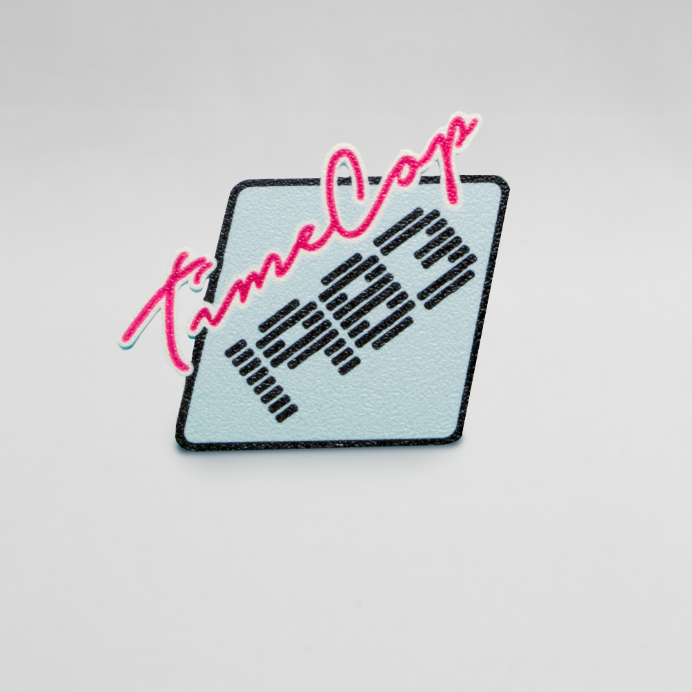 Blue Button Diamond Front