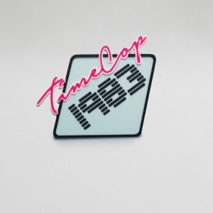 Fridge magnet diamond blue 3D