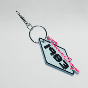 Keychain diamond blue 3D