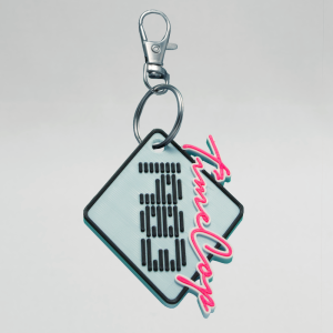 Keychain diamond blue 3D
