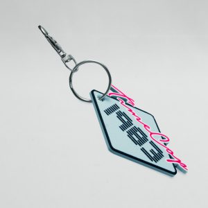 Keychain diamond blue flat