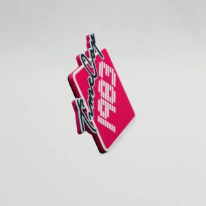 Fridge magnet diamond pink flat