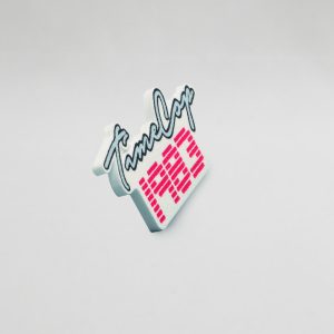 Button rectangle white flat