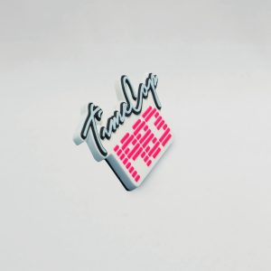 Fridge magnet rectangle white 3D