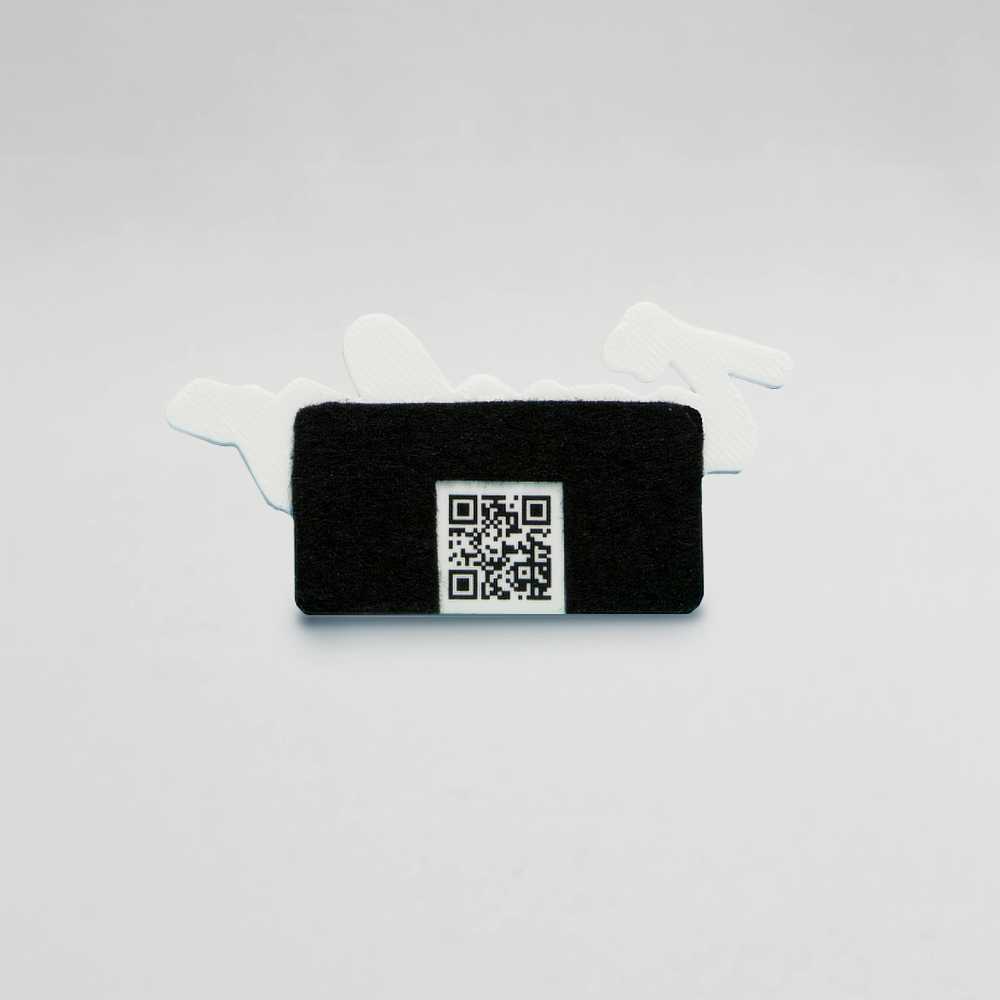 Fridge magnet rectangle white flat - Image 3