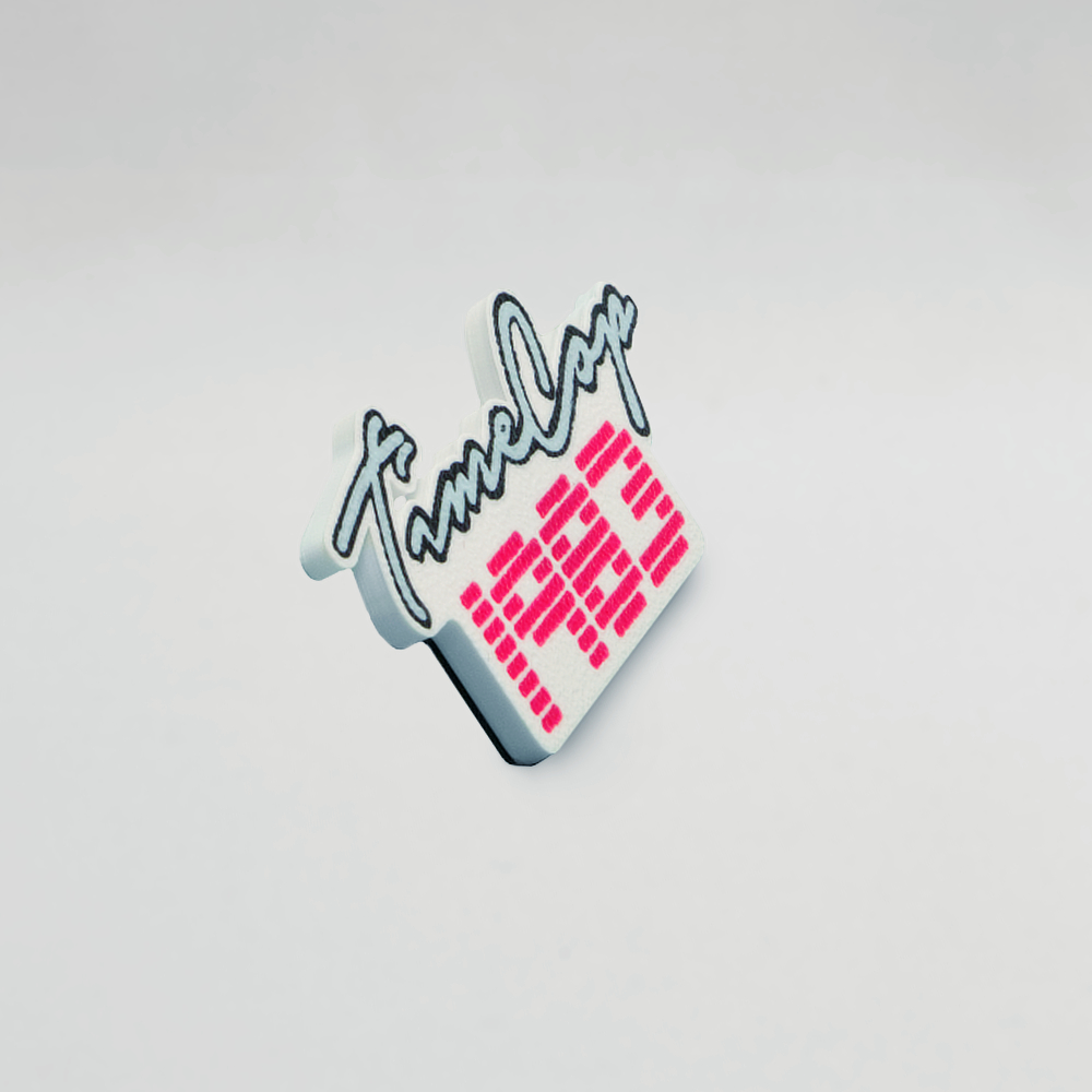 Fridge magnet rectangle white flat - Image 2