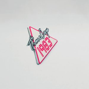 Fridge magnet triangle white flat