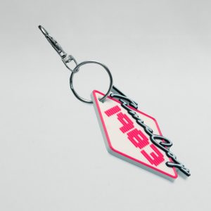 Keychain diamond white 3D
