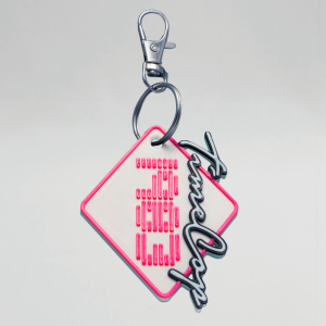 Keychain diamond white 3D