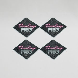 Coaster set 4 diamond black