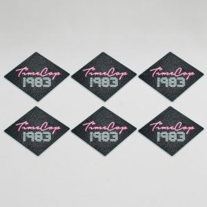 Coaster set 6 diamond black