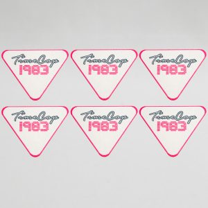 Coaster set 6 triangle white